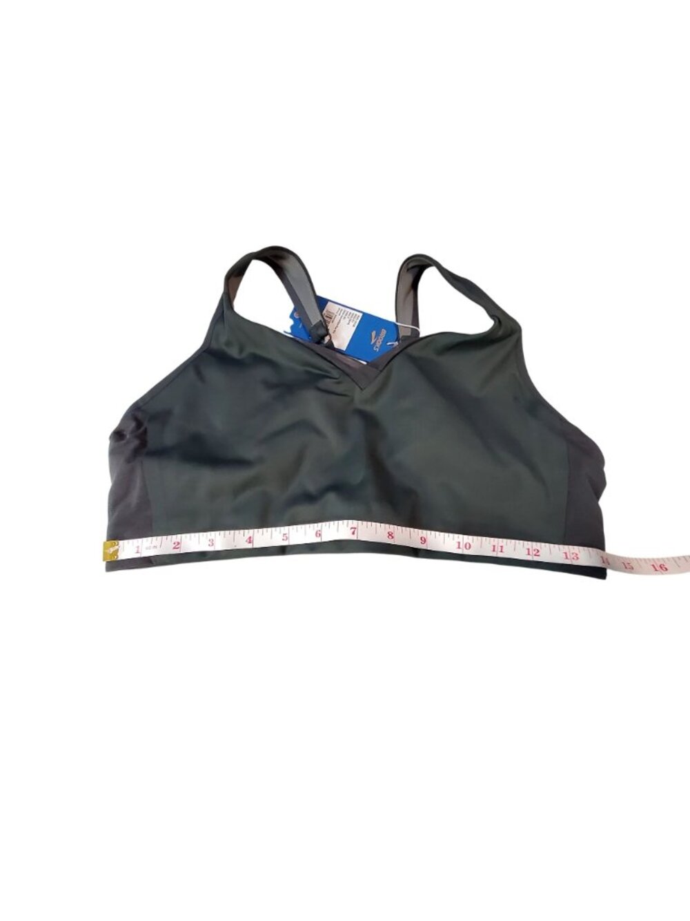 Brooks Womens Grey & Black Adjustable Sports Bra Moisture-Wicking Size 36DD - Picture 5 of 16